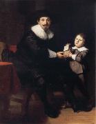 REMBRANDT Harmenszoon van Rijn Jean Pellicorne and His Son Casper oil painting reproduction